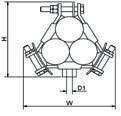 Single bolt base fixing