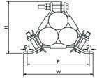 Two bolt base fixing