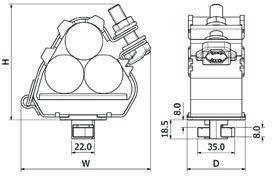 Twin fix twist foot: ER55-62 to ER119-128